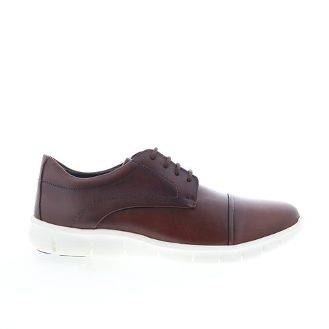 Studio Belvedere Livornio Mens Brown Leather Oxfords & Lace Ups Cap Toe Shoes