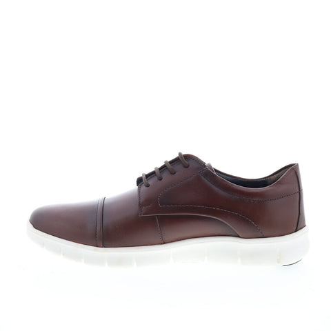 Studio Belvedere Livornio Mens Brown Leather Oxfords & Lace Ups Cap Toe Shoes