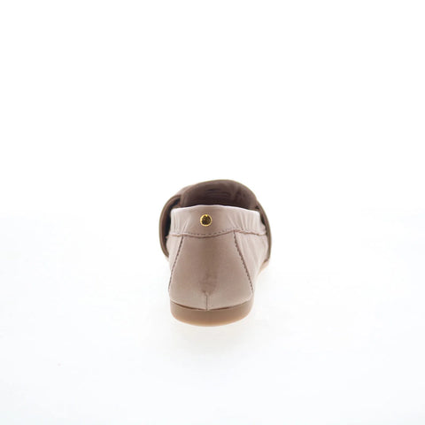 Miz Mooz Lizbeth Womens Beige Leather Slip On Loafer Flats Shoes