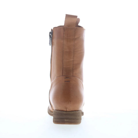 Miz Mooz Lizza Womens Brown Leather Zipper Casual Dress Boots