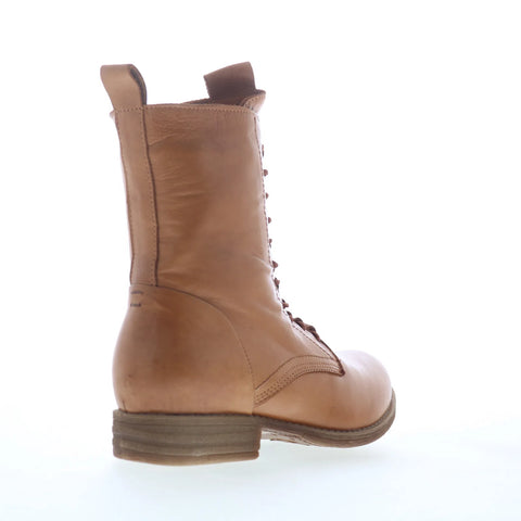 Miz Mooz Lizza Womens Brown Leather Zipper Casual Dress Boots