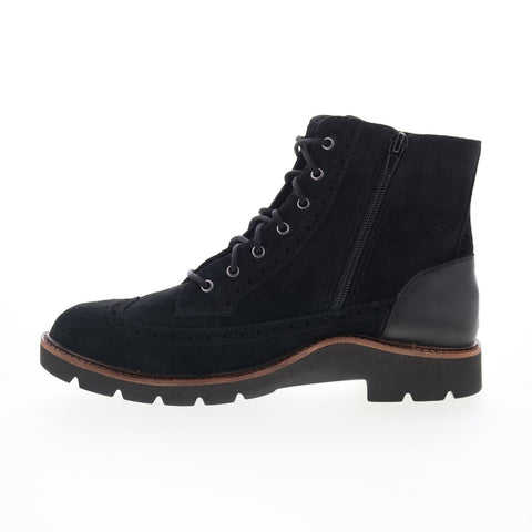 Aetrex Margot LL500W Womens Black Suede Zipper Ankle & Booties Boots