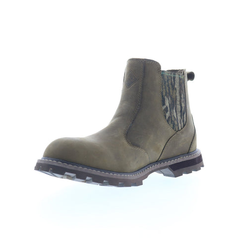 Original Muck Fairfield Chelsea LMC90C Mens Green Leather Chelsea Boots