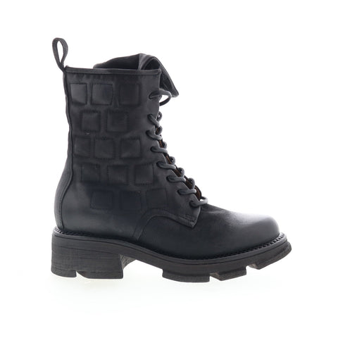 A.S. 98 Lockwood Womens Black Leather Lace Up Casual Dress Boots