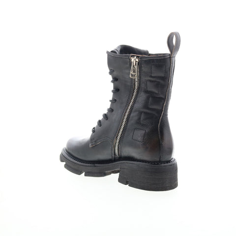 A.S. 98 Lockwood Womens Black Leather Zipper Casual Dress Boots