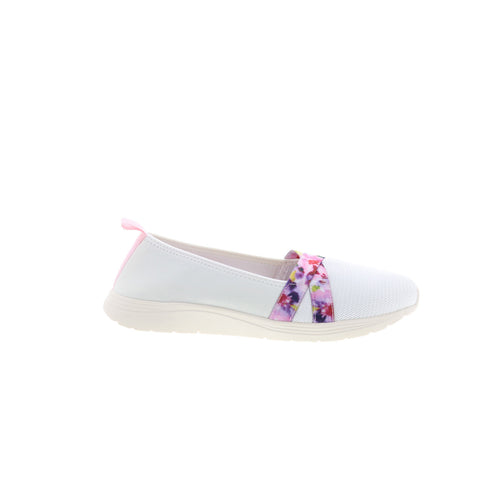 Easy Spirit Lorie 2 SELORIE2 Womens White Wide Mesh Loafer Flats Shoes