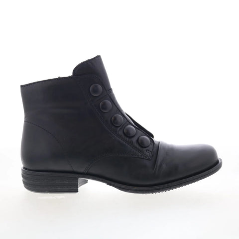 Miz Mooz Louise-EU Womens Brown Leather Zipper Casual Dress Boots