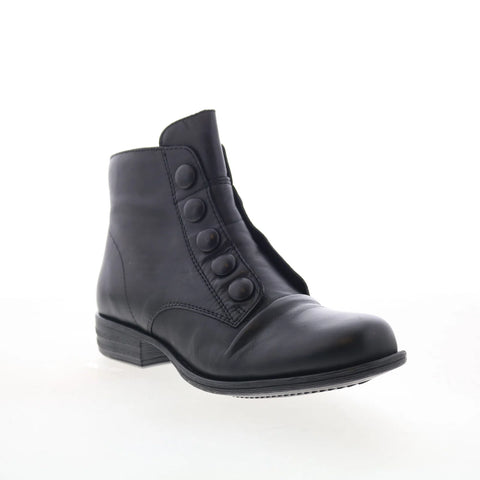 Miz Mooz Louise-EU Womens Brown Leather Zipper Casual Dress Boots