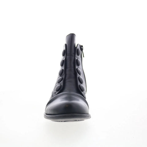 Miz Mooz Louise-EU Womens Brown Leather Zipper Casual Dress Boots