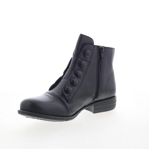 Miz Mooz Louise-EU Womens Brown Leather Zipper Casual Dress Boots
