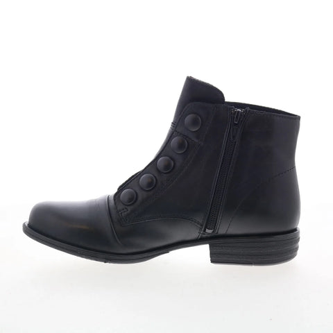 Miz Mooz Louise-EU Womens Brown Leather Zipper Casual Dress Boots
