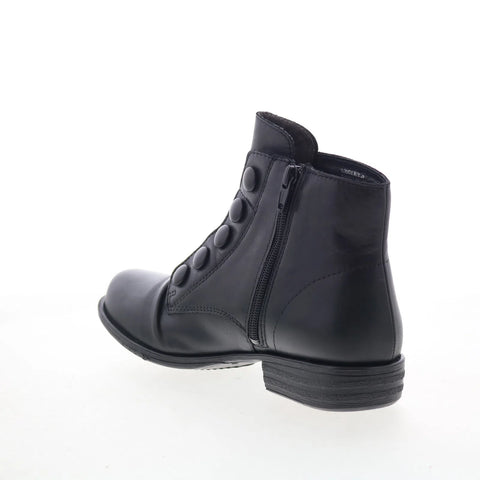 Miz Mooz Louise-EU Womens Brown Leather Zipper Casual Dress Boots