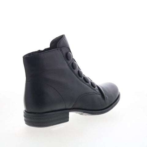 Miz Mooz Louise-EU Womens Brown Leather Zipper Casual Dress Boots