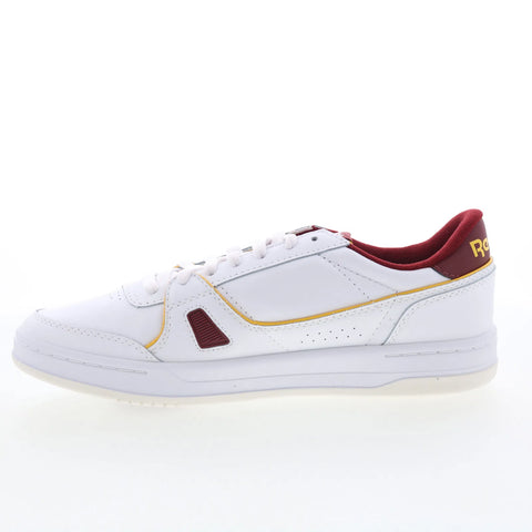 Reebok LT Court Mens White Leather Lace Up Lifestyle Sneakers Shoes