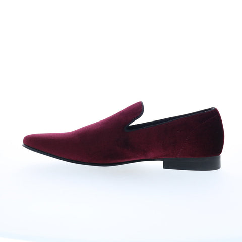 Steve Madden Luckey LUCK01M1 Mens Burgundy Loafers & Slip Ons Casual Shoes