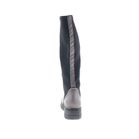 Miz Mooz Lucky Womens Gray Leather Zipper Knee High Boots
