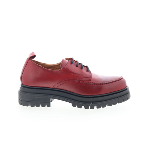 Miz Mooz Ludo Womens Red Oxfords & Lace Ups Casual Shoes