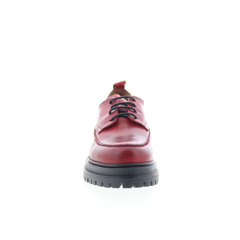 Miz Mooz Ludo Womens Red Oxfords & Lace Ups Casual Shoes