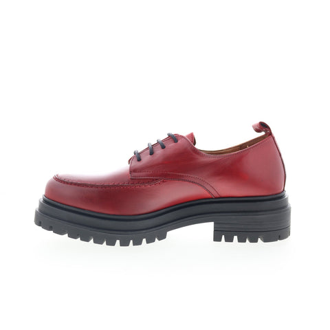 Miz Mooz Ludo Womens Red Oxfords & Lace Ups Casual Shoes