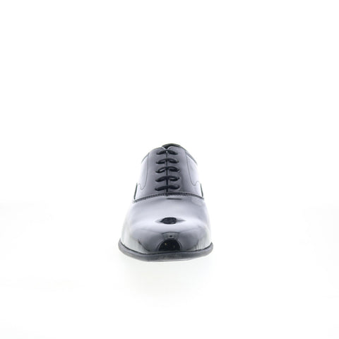 Studio Belvedere Luis Mens Black Leather Oxfords & Lace Ups Plain Toe Shoes
