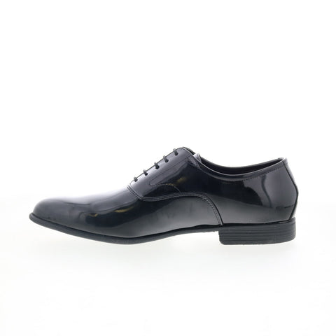 Studio Belvedere Luis Mens Black Leather Oxfords & Lace Ups Plain Toe Shoes