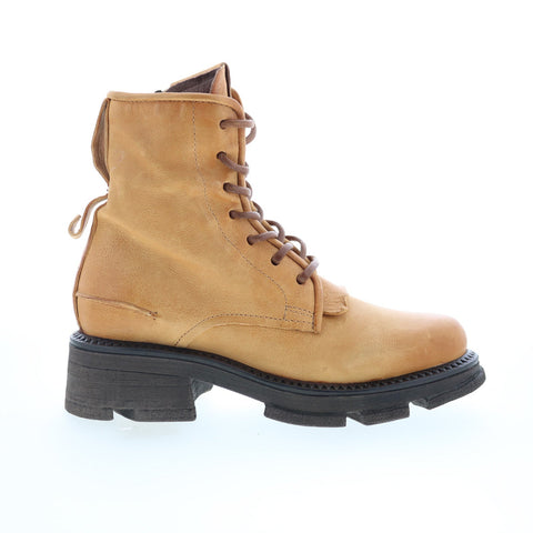 A.S. 98 Lukie Womens Brown Leather Lace Up Casual Dress Boots