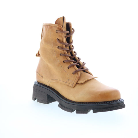 A.S. 98 Lukie Womens Brown Leather Lace Up Casual Dress Boots
