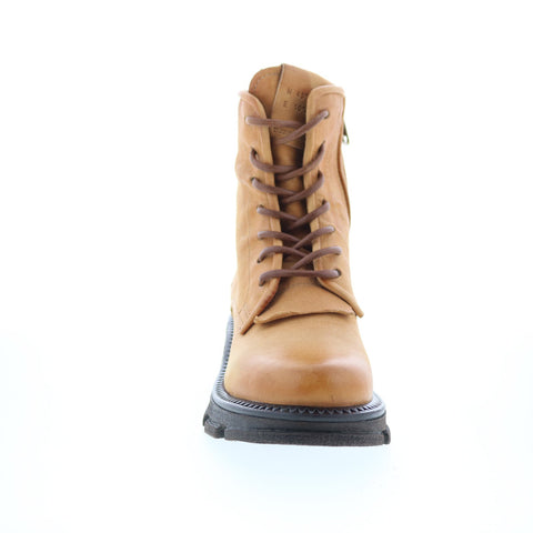 A.S. 98 Lukie Womens Brown Leather Lace Up Casual Dress Boots