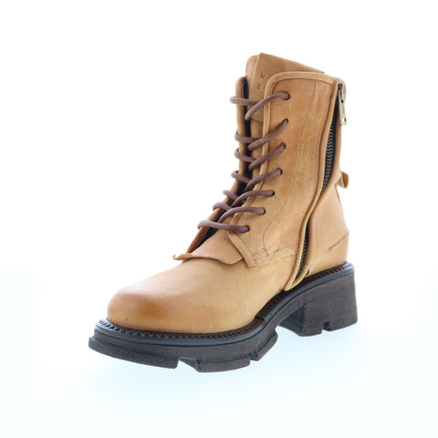 A.S. 98 Lukie Womens Brown Leather Lace Up Casual Dress Boots