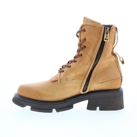 A.S. 98 Lukie Womens Brown Leather Lace Up Casual Dress Boots