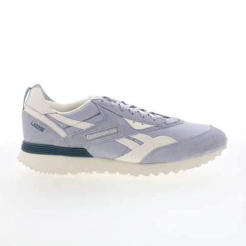 Reebok LX2200 Mens Gray Suede Lace Up Lifestyle Sneakers Shoes