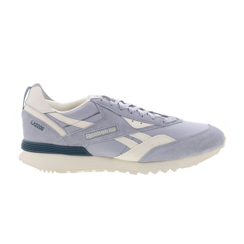 Reebok LX2200 Mens Gray Suede Lace Up Lifestyle Sneakers Shoes