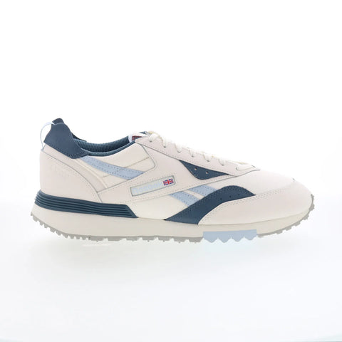 Reebok LX2200 Mens Beige Leather Lace Up Lifestyle Sneakers Shoes