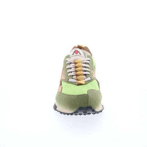 Reebok LX2200 Mens Green Suede Lace Up Lifestyle Sneakers Shoes
