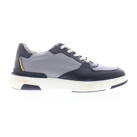Robert Graham LY202-M9 Mens Gray Leather Lace Up Lifestyle Sneakers Shoes
