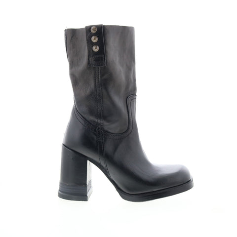 A.S. 98 Lyam Womens Black Leather Slip On Casual Dress Boots