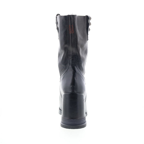 A.S. 98 Lyam Womens Black Leather Slip On Casual Dress Boots