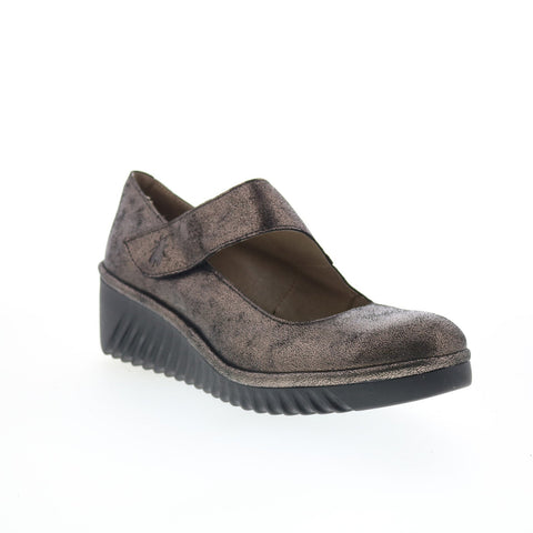 Fly London Lyka LYKA350FLY-004 Womens Gray Slip On Loafer Flats Shoes