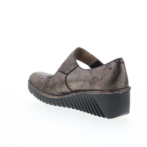 Fly London Lyka LYKA350FLY-004 Womens Gray Slip On Loafer Flats Shoes