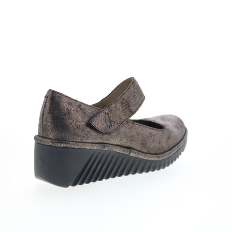 Fly London Lyka LYKA350FLY-004 Womens Gray Slip On Loafer Flats Shoes
