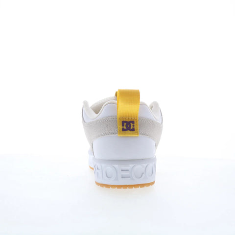 DC Lynx OG ADYS100425-WHP Mens White Suede Skate Inspired Sneakers Shoes