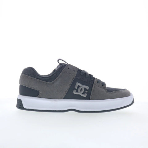 DC Lynx Zero ADYS100615-GW1 Mens Gray Leather Skate Inspired Sneakers Shoes