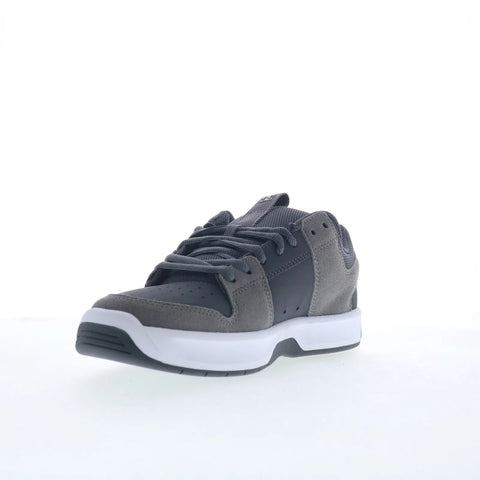 DC Lynx Zero ADYS100615-GW1 Mens Gray Leather Skate Inspired Sneakers Shoes