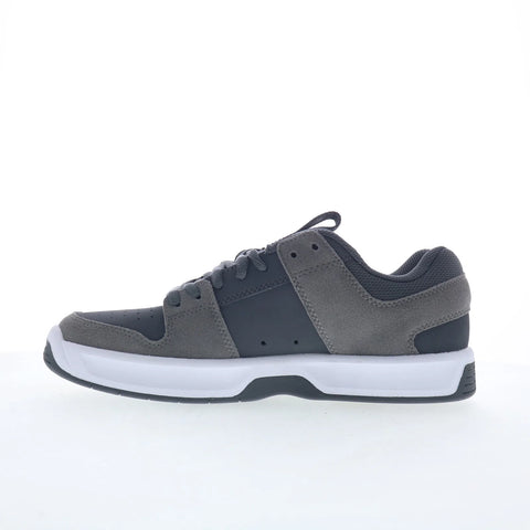 DC Lynx Zero ADYS100615-GW1 Mens Gray Leather Skate Inspired Sneakers Shoes