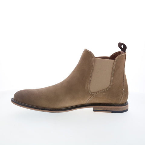 Steve Madden M-Golde Mens Brown Leather Slip On Chelsea Boots