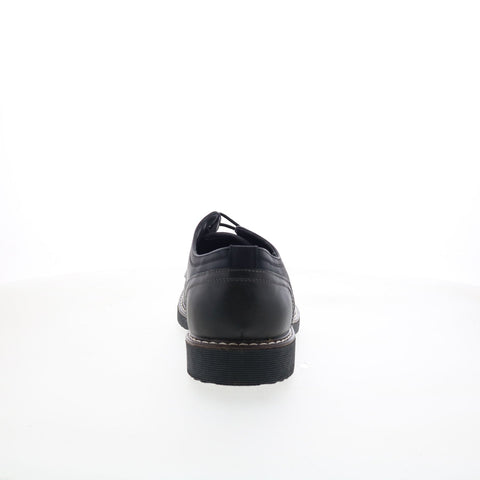 Steve Madden M-Onslow Mens Black Leather Oxfords & Lace Ups Casual Shoes