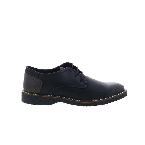 Steve Madden M-Onslow Mens Black Leather Oxfords & Lace Ups Casual Shoes