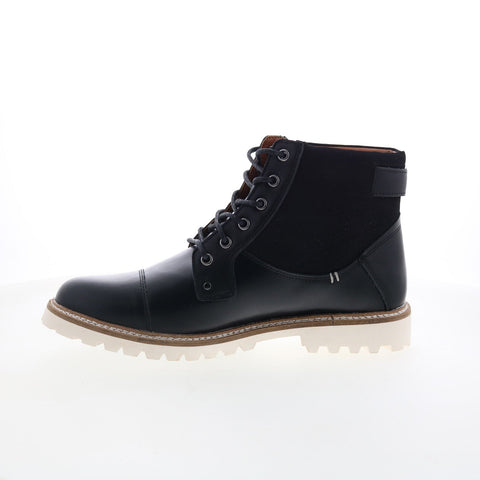 Steve Madden M-Zimmen Mens Black Leather Lace Up Casual Dress Boots - Ruze Shoes Steve Madden M-Zimmen Mens Black Leather Lace Up Casual Dress Boots - Ruze Shoes
