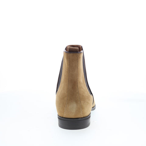 Aquatalia Adrian Dress Suede Waterproof M001032 Mens Brown Suede Chelsea Boots