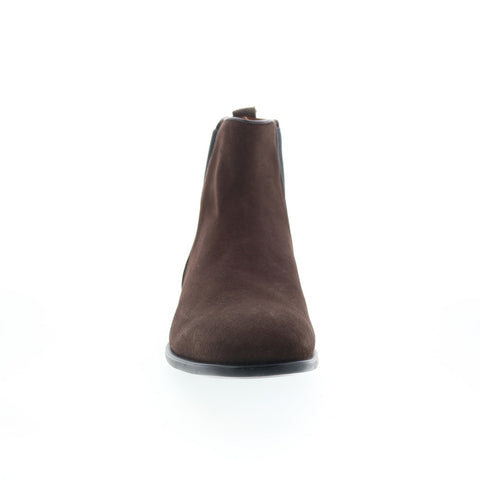 Aquatalia Adrian Dress Suede Waterproof M001034 Mens Brown Chelsea Boots